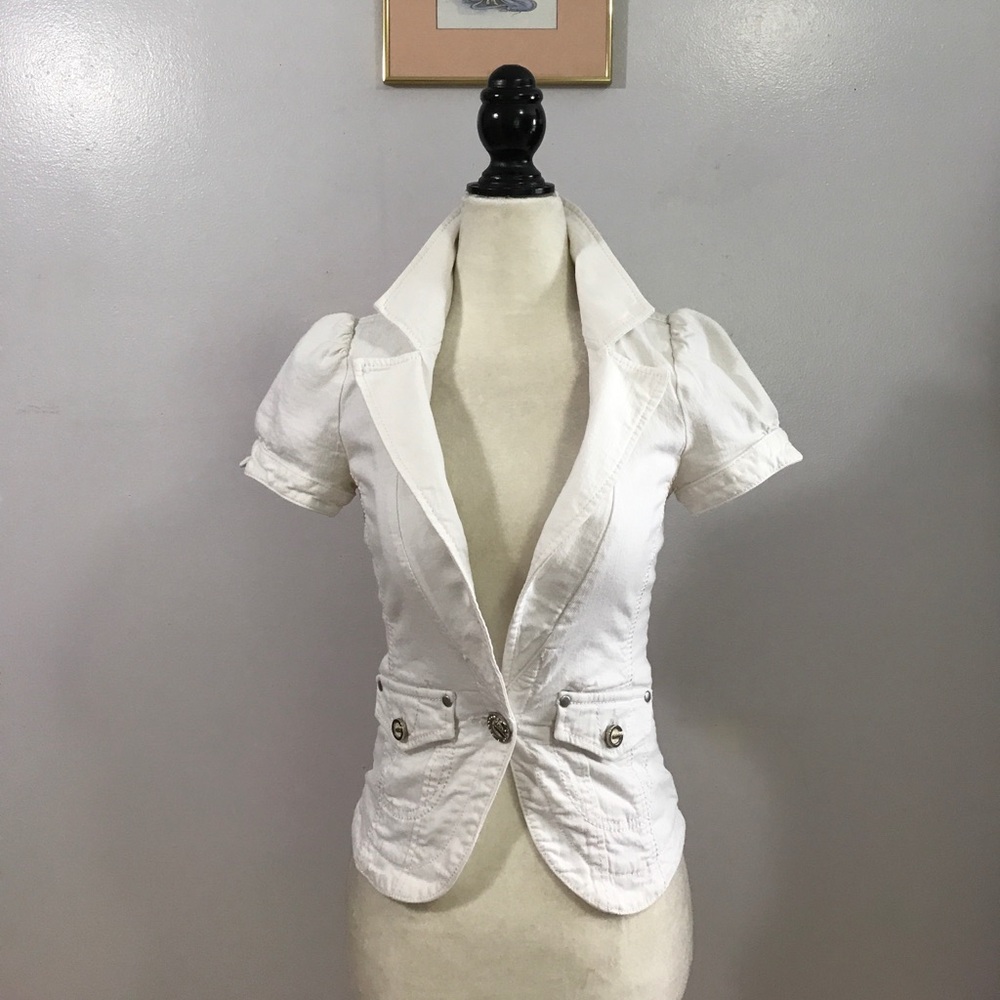 Guess Cropped Jacket- XS